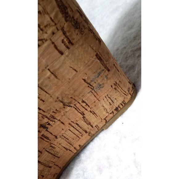 Steve Madden Beige Cork Woven Fabric Edelle Platform Sandals Size 8 - Picture 12 of 16